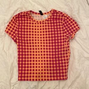 Polka dot colourful t-shirt